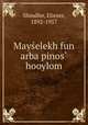 Mayelekh fun arba pinos hooylom, Shindler, Eliezer, 1892-1957 
