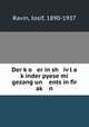 Der k?o er in sh iv?l a k?inder pyese mi gezang un ents in fir ak? n, Ravin, Iosif, 1890-1937 