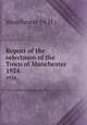 Report of the selectmen of the Town of Manchester. 1924, Manchester (N.H.) 