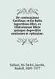 De coniuratione Catilinae et De bello Jugurthino libri, ex Historiarum libris quinque deperditis orationes et epistulae;, Sallust, 86-34 B.C,Jacobs, Rudolf, 1809-1877 