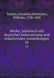 Werke; lateinisch mit deutscher Uebersetzung und erluternden Anmerkungen. 03, Tacitus, Cornelius,Boetticher, Wilhelm, 1798-1850 