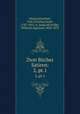 Zwei Bcher Satiren;. 2, pt.1, Horace,Kirchner, Carl Christian Jacob, 1787-1855, tr. [and] ed,Teuffel, Wilhelm Sigmund, 1820-1878 