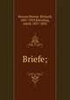 Briefe;, Horace,Heinze, Richard, 1867-1929,Kiessling, Adolf, 1837-1892 