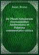 De Plauti fabularum recensionibus Ambrosiana et Palatina commentatio critica, Baier, Bruno 