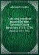 Acts and resolves passed by the General Court. Resolves 1753-1756, Massachusetts 