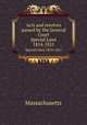 Acts and resolves passed by the General Court. Special Laws 1814-1821, Massachusetts 