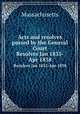Acts and resolves passed by the General Court. Resolves Jan 1835-Apr 1838, Massachusetts 