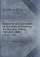 Report by the selectmen of the town of Andover, for the year ending .. F44 .A55 1880, Andover (N.H. : Town) 