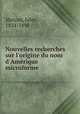 Nouvelles recherches sur l