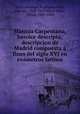 Mantua Carpentana, heroice descripta; descripcion de Madrid compuesta a fines del siglo XVI en exametros latinos, Henrique Cock 
