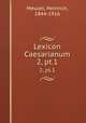 Lexicon Caesarianum. 2, pt.1, Meusel, Heinrich, 1844-1916 