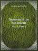 Nomenclator botanicus. Vol. 1. Pars 1, Ludovicus Pfeiffer 