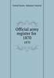 Official army register for . 1870, United States. Adjutant General 