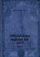 Official army register for . 1877, United States. Adjutant General 