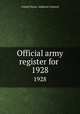 Official army register for . 1928, United States. Adjutant General 