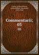 Commentarii;. 03, Julius Caesar 