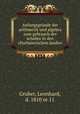 Anfangsgrunde der arithmetik und algebra zum gebrauch der schulen in den churbaierischen landen, Gruber, Leonhard, d. 1810 or 11 
