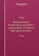 Dictionnaire historique-portatif .: contenant l