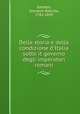 Della storia e della condizione d