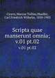 Scripta quae manserunt omnia;. v.01 pt.02, Cicero, Marcus Tullius,Mueller, Carl Friedrich Wilhelm, 1830-1903 