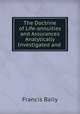 The Doctrine of Life-annuities and Assurances Analytically Investigated and ., Francis Baily 