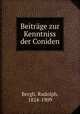Beitrage zur Kenntniss der Coniden, Bergh, Rudolph, 1824-1909 