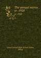 The annual mirror. yr. 1920, Lima Central High School (Lima, Ohio) 