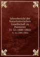 Jahresbericht der Naturhistorischen Gesellschaft zu Hannover. 31-32 (1880-1882), Naturhistorische Gesellschaft zu Hannover,Naturhistorische Gesellschaft zu Hannover. Festschrift 