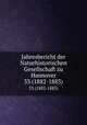 Jahresbericht der Naturhistorischen Gesellschaft zu Hannover. 33 (1882-1883), Naturhistorische Gesellschaft zu Hannover,Naturhistorische Gesellschaft zu Hannover. Festschrift 