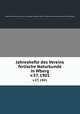 Jahreshefte des Vereins ferlische Naturkunde in Wberg. v.57, 1901, Staatliches Museum furkunde in Stuttgart. Jahrbuch,Verein fur Vaterlandische Naturkunde in Wurttemburg 