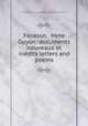 Fenelon & Mme Guyon: documents nouveaux et inedits letters and poems., Francois de Salignac de La Mothe-Fenelon 