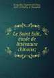 Le Saint Edit, etude de litterature chinoise;, K