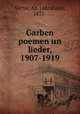 Garben poemen un lieder, 1907-1919, Victor, Ab. (Abraham), 1871- 