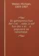 Di geheymnis fun der v?el , oder, a sof fun der v?el a populere as ronomeye ., Weber, Michael, 1859-1907 