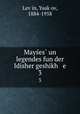Mayes un legendes fun der Idisher geshikh e. 3, 
