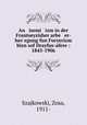 An isemi izm in der Frantseyzisher arbe er-bav?egung fun Furyerizm bizn sof Drayfus-afere : 1845-1906, Szajkowski, Zosa, 1911- 