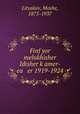 Finf yor melukhisher Idisher k?amer- ea er 1919-1924, Litvakov, Moshe, 1875-1937 