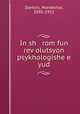 In sh rom fun revolutsyon psykhologishe e yud, Dantsis, Mordekhai, 1885-1952 