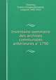 Inventaire-sommaire des archives communales ante?rieures a? 1790, Vosges Charmes 