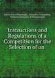 Instructions and Regulations of a Competition for the Selection of an ., University of Pittsburgh, Executive Committee, Western University of Pennsylvania 