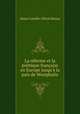 La reforme et la politique francaise en Europe jusqu