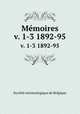 Mmoires. v. 1-3 1892-95, 
