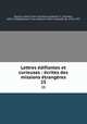Lettres edifiantes et curieuses : ecrites des missions etrangeres, Charles le Gobien 