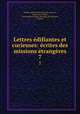 Lettres edifiantes et curieuses: ecrites des missions etrangeres, Charles le Gobien 