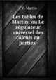 Les tables de Martin: ou Le regulateur universel des calculs en parties ., C.F. Martin 