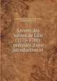 Livrets des salons de Lille (1773-1788): precedes d