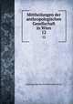 Mittheilungen der anthropologischen Gesellschaft in Wien. 12, Anthropologische Gesellschaft in Wien 