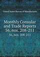 Monthly Consular and Trade Reports. 56, nos. 208-211, United States Bureau of Manufactures 