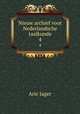 Nieuw archief voor Nederlandsche taalkunde. 4, Arie Jager 