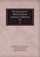 Mnemosyne: Bibliotheca Classica Batava. 26, Ernst Julius Kiehl , Carel Gabriel Cobet , Hendrik Willem van der Mey, Jan Leeuwen , Carl Wilhelm Vollgraff, Bernhard Abraham van Groningen , Willem Jacob Verdenius , IngentaConnect (Online service) 